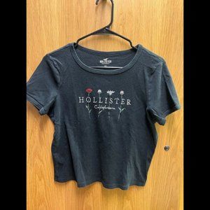 Hollister black crop top